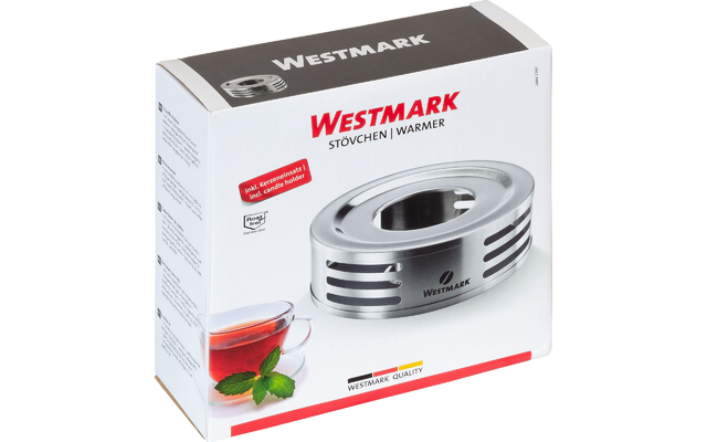 Westmark Tee-Stövchen aus Edelstahl 150 x 150 x 53 mm