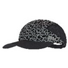 Schwarze Baseballkappe mit grauem Leopardenmuster