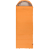 Oranje slaapzak met open kapgebied