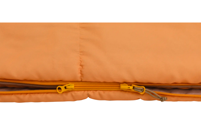 Oranje slaapzak met open rits