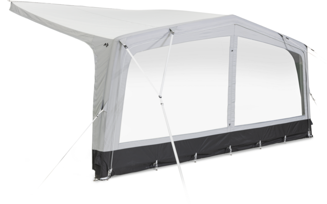 Pannello rettangolare bianco per tenda con finestra e tiranti