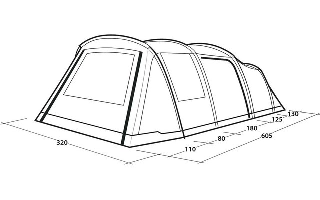 Produktbild Outwell Hornet 5 Air Familienzelt 5 Personen 480 x 310 cm 1