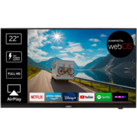 Reflexion LDDX22IBT LED-Smart TV Fernseher mit DVD-Player Full HD 12V / 24V / 240V schwarz 22 Zoll
