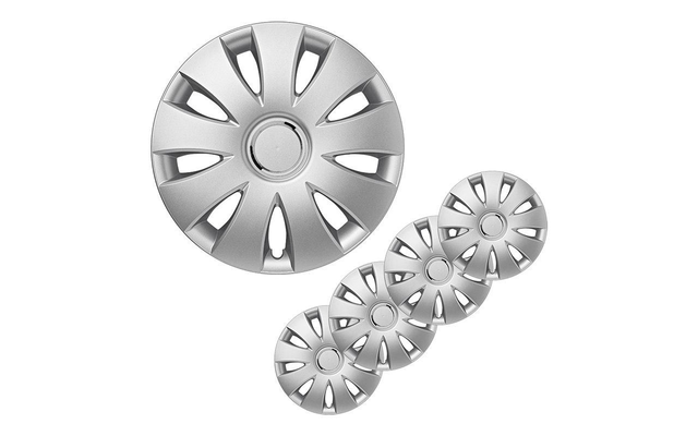 Pro Plus Aura 15 inch wheel covers- Set 4 pieces in display box silver