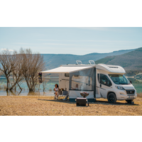 Fiamma Side W Pro XXL Seitenwand f&uuml;r Markisen  Wind- und Regenschutz f&uuml;r Markise F45S-F45L / F80S-F80L H&ouml;he 280 - 330 cm