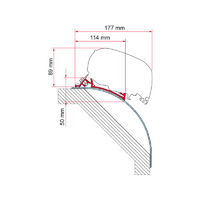 Fiamma awning adapter kit Laika Kreos 2005