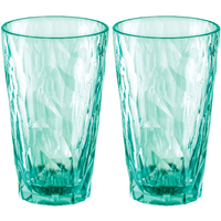 Koziol Superglass CLUB Nr. 6 Set van 2 300 ml transparant jade