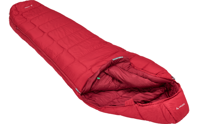 Vaude Sioux 800 SYN saco de dormir de fibra sintética 220 x 80 cm rojo indio oscuro