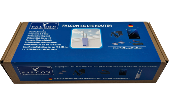 Antenne extérieure Falcon 4G IP65 150 Mbit/s avec routeur intégré