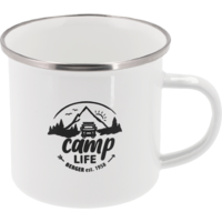 Camplife gobelet &eacute;maill&eacute; 350 ml blanc