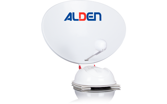 Alden Satellite TV Set consisting of AS4 80 HD SKEW antenna including S.S.C. HD control module and Ultrawide TV 22 inch