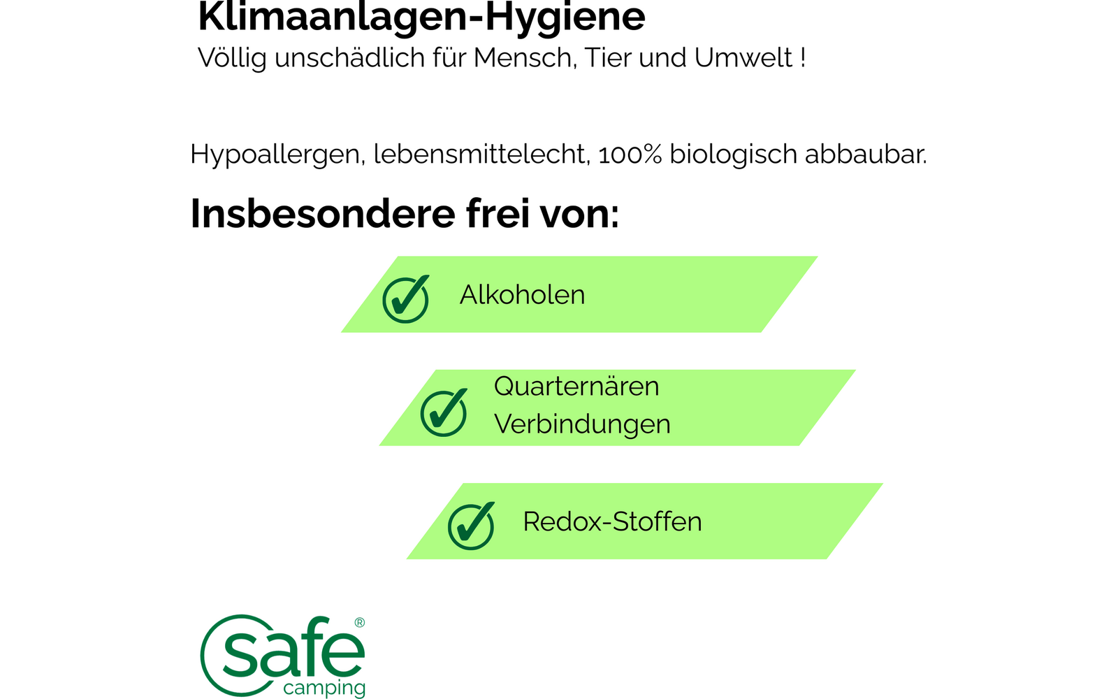 Produktbild Safe Camping Klimaanlagen Hygiene 1