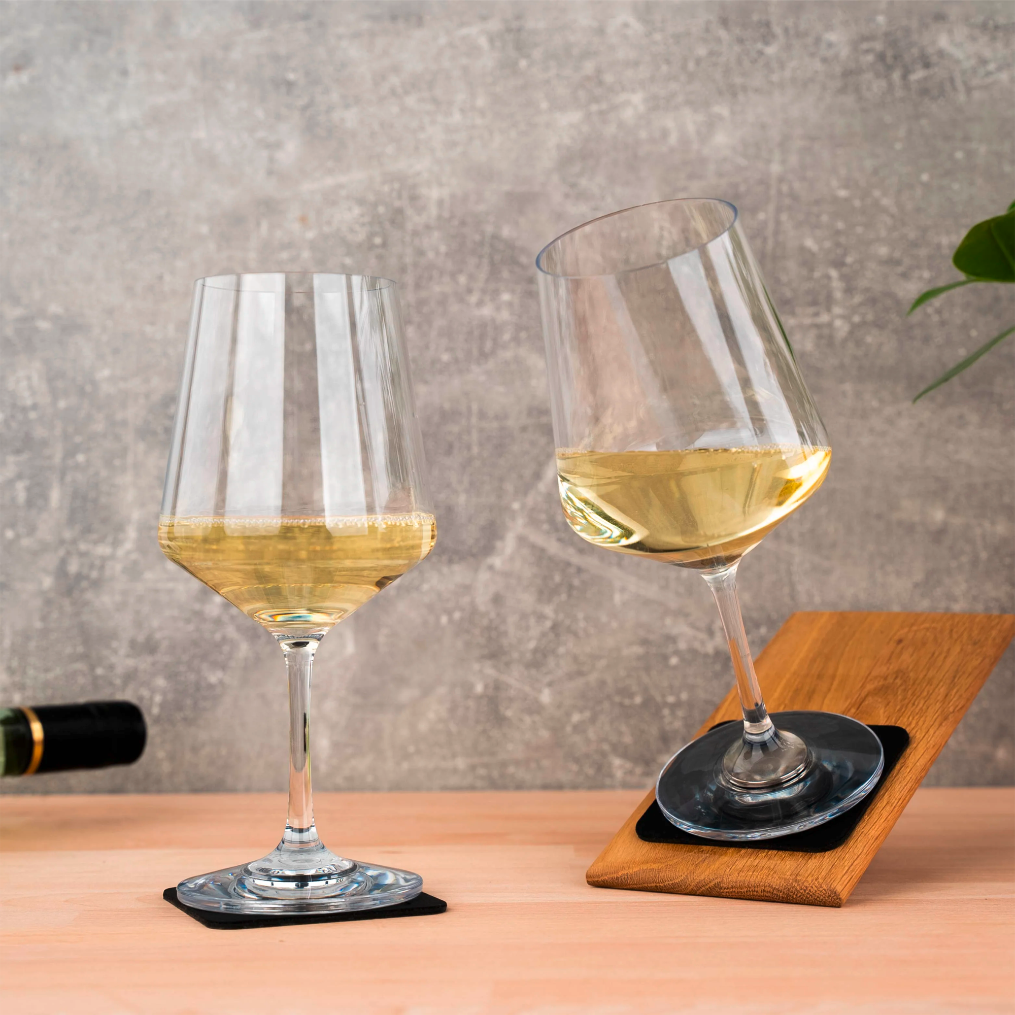 Verres Magnétiques Silwy Champagne 0,2 L – Cristal Haut De Gamme Avec Aimants + Nano Gel Pads