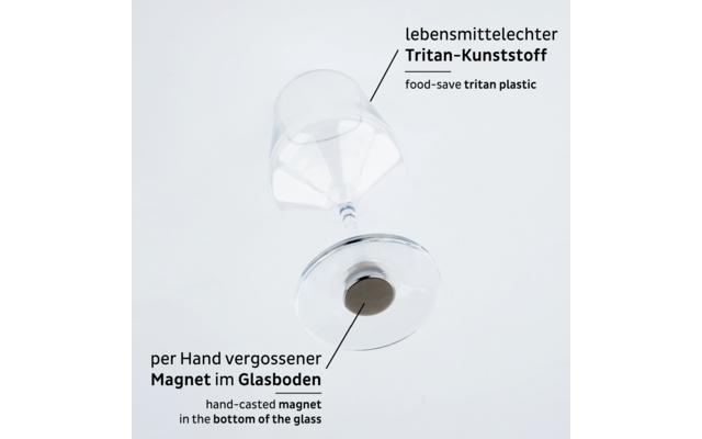 Silwy Magnet-Kunststoffgläser WEIN CLASSIC