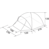 Kleines Produktbild Brunner Globo 3 Kuppelzelt  f&uuml;r 3 Personen 2,3 x 3,3 x 1,3 m 1