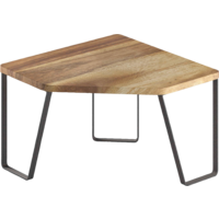 Metaltex York LAVA estante esquinero de 1 nivel de madera de acacia 25 x 25 x 16 cm