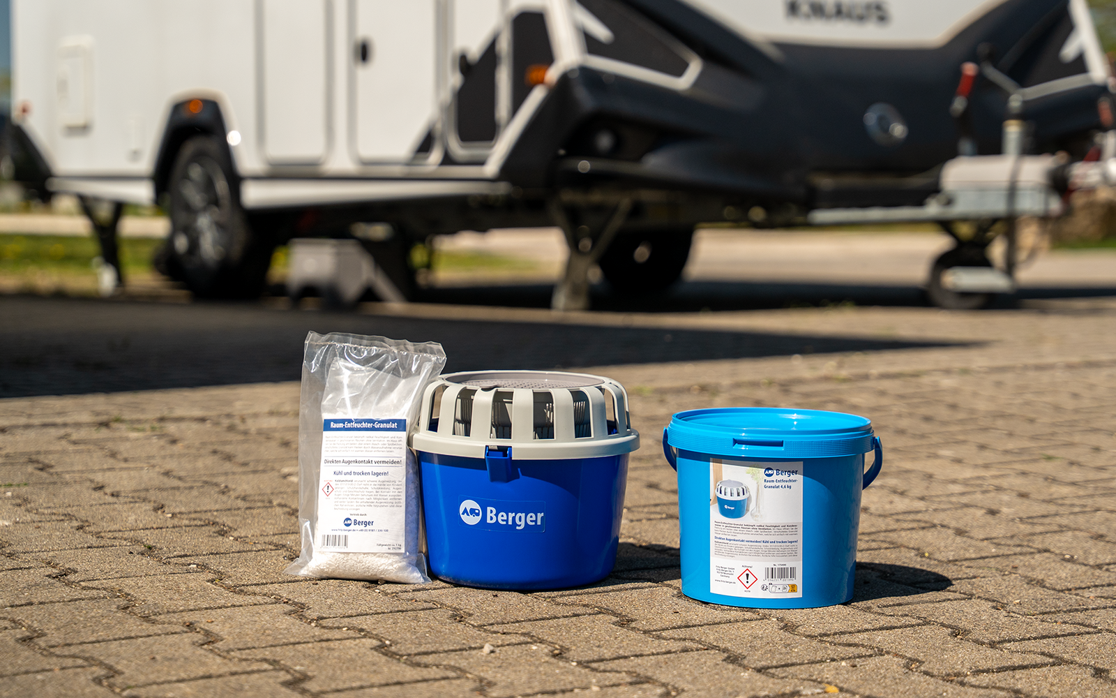 Produktbild Berger Raum Luftentfeuchter Granulat Nachf&uuml;llpack im Eimer 4,6 kg 1