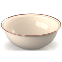 GSI MESA geëmailleerde kom 14,6 cm - Crème