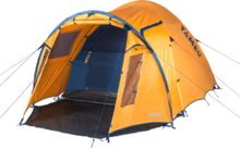 Tambu Setu 4 Kuppelzelt für 4 Personen aus recyceltem Polyester mit Stehhöhe 3.000 mm Wassersäule