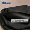 Berger Edelstahl Trinkflasche mit 2-in-1 Deckel 550 ml - wei&szlig; matt