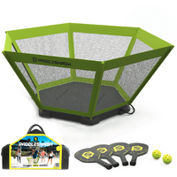 PaddleSmash Spielset mit Schl&auml;gern und Netzsystem faltbar 7-teilig