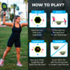 Kleines Produktbild PaddleSmash Spielset mit Schl&auml;gern, Pickleball und Netzsystem faltbar 7-teilig 1
