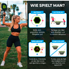 Kleine productafbeelding PaddleSmash Spielset mit Schl&auml;gern, Pickleball und Netzsystem faltbar 7-teilig 1