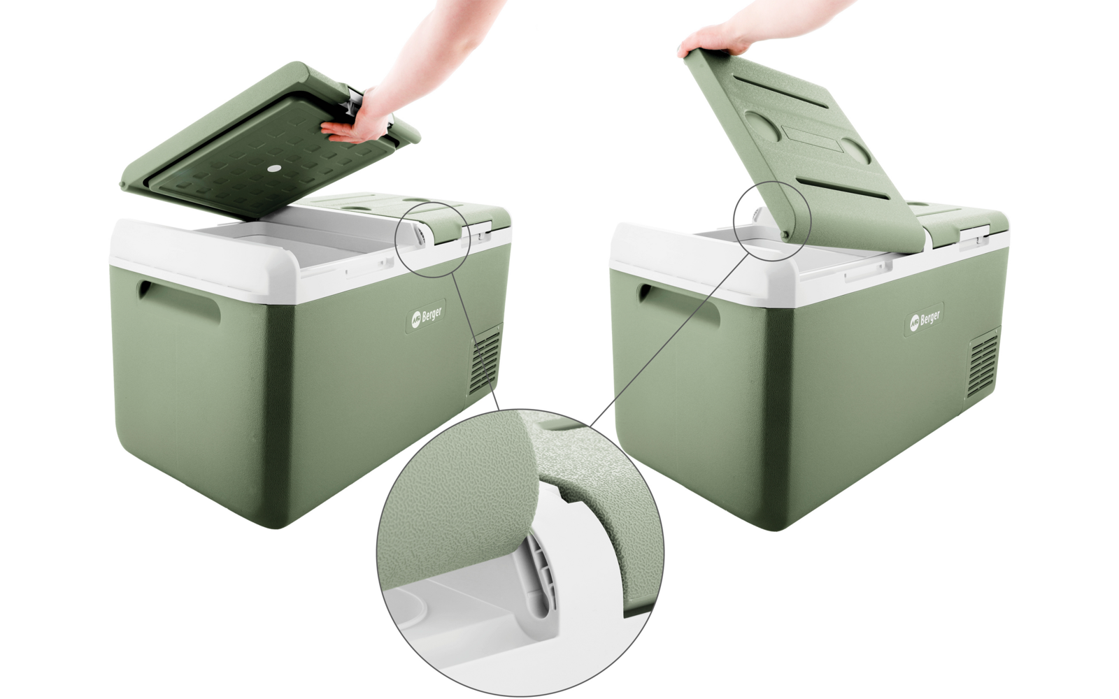 Imagen del producto Nevera port&aacute;til con compresor, 12V / 24V / 230V, EPL Berger 1