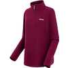 Roter Pullover mit halbem Reißverschluss und langem Arm