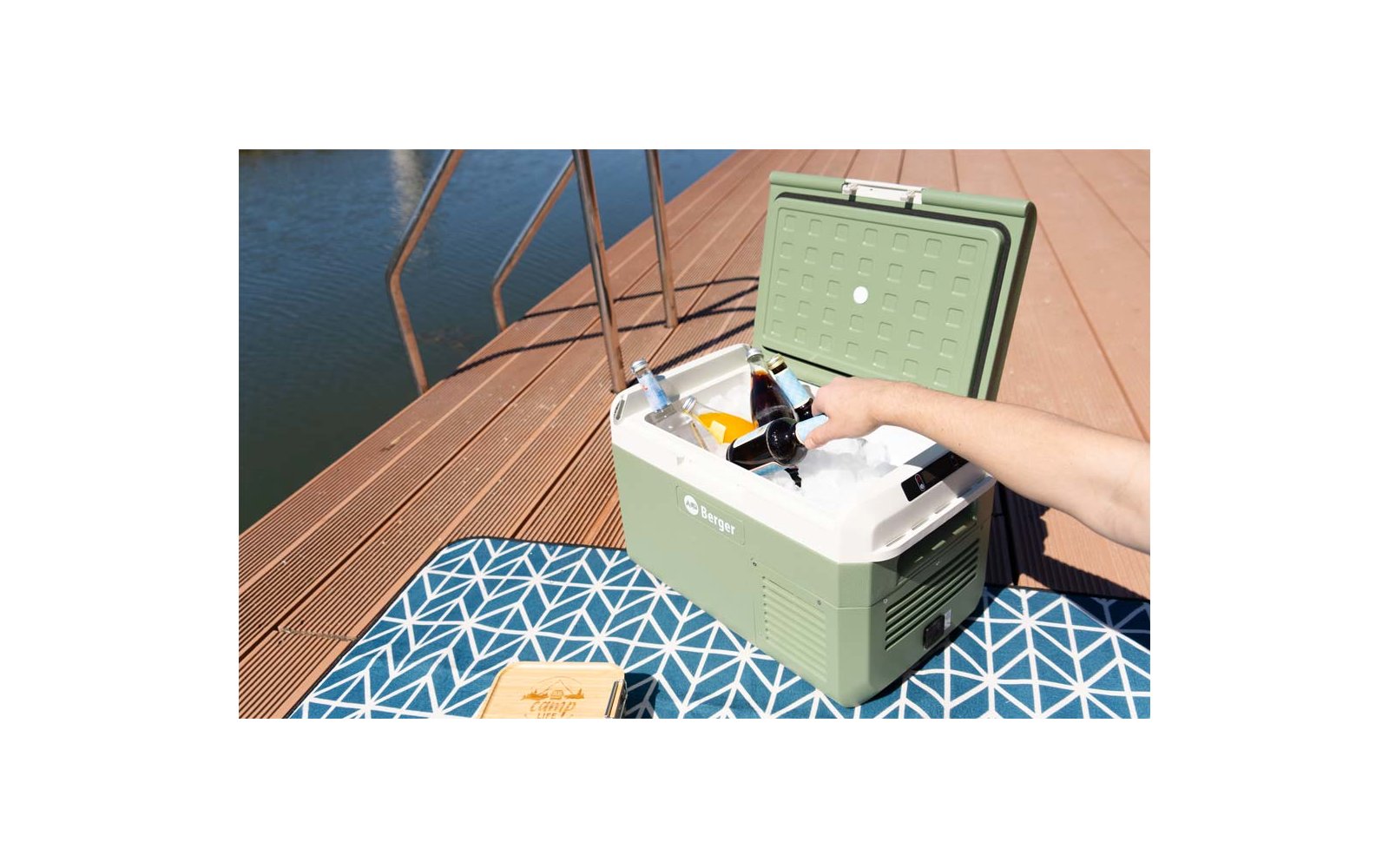 Produktbild Berger EPL Kompressor K&uuml;hlbox mit Tiefk&uuml;hlfunktion 12V 24V 230V 1