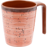 Bo-Camp Halo Tassen aus BPA-freiem Melamin 4er-Set 400 ml  Clay
