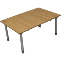 Tambu Tebo Table de camping r&eacute;glable en hauteur en polyester recycl&eacute; 60 x 40 cm