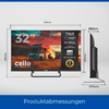 Kleine productafbeelding Cello CTrav Smart Tizen OS Camping LED TV mit Triple Tuner, WLAN, Bluetooth, 12/24/230 V 1