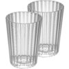 Kleines Produktbild Berger Stripes Acryl Trinkgl&auml;ser 410 / 560 ml (2er Set) 1
