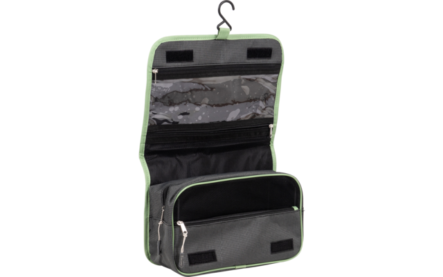 Product image Bo-Camp faltbare Kulturtasche mit 4 Rei&szlig;verschlussf&auml;chern anthrazit 1