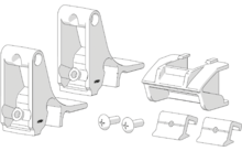 410722 206095 179025 427748 848906 874661 224843 436409 - Fiamma Kit Side Montageset für Markisen-Seitenteile Side W Pro F45/F80/Shade / Sun View Side F45/F80