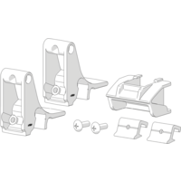 Soportes de montaje Fiamma Side Kit F65S/F65L 2 piezas para el panel lateral Side W Pro F65S/F65L