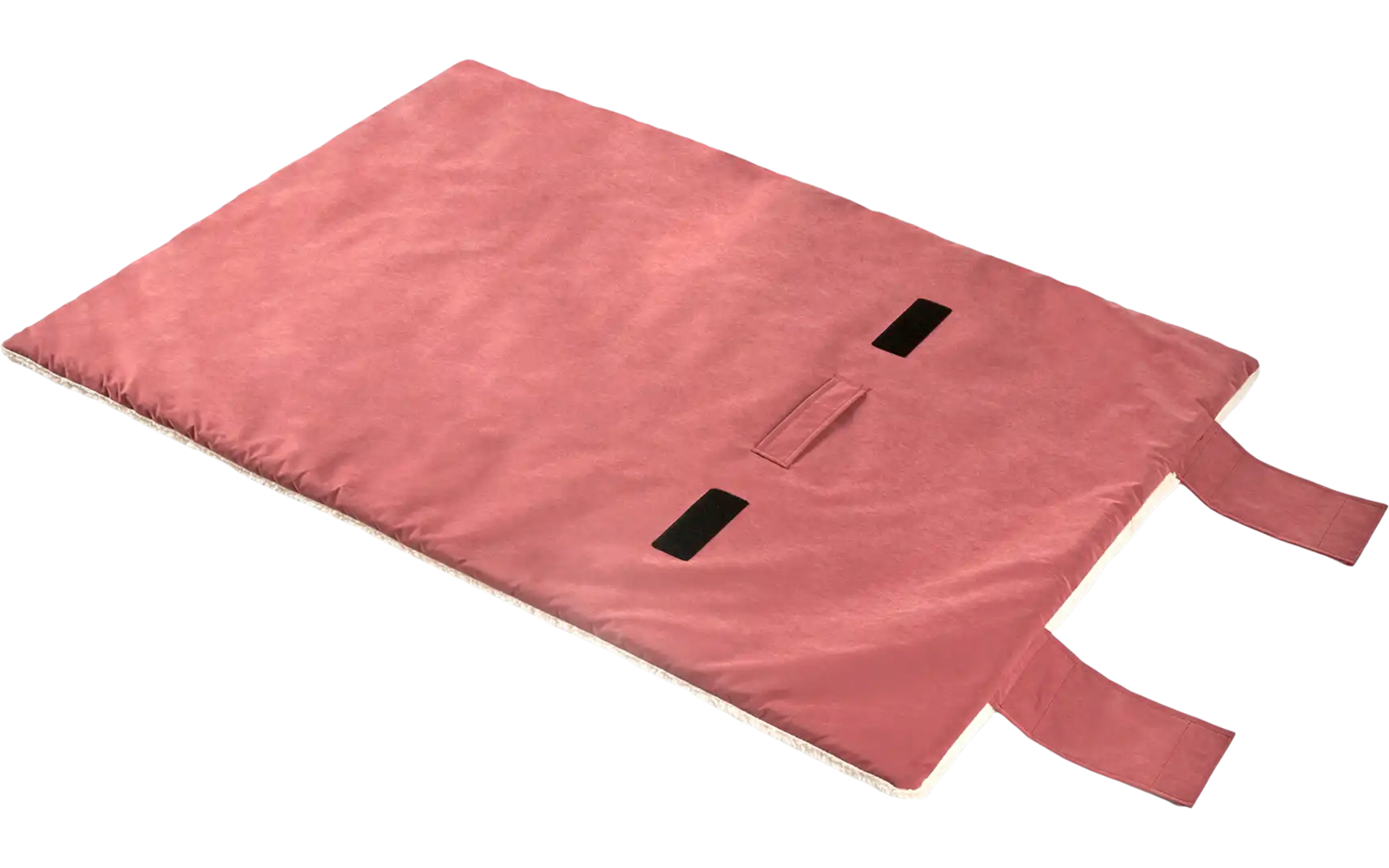 Rosa Tasche mit zwei Griffen und zwei Öffnungen