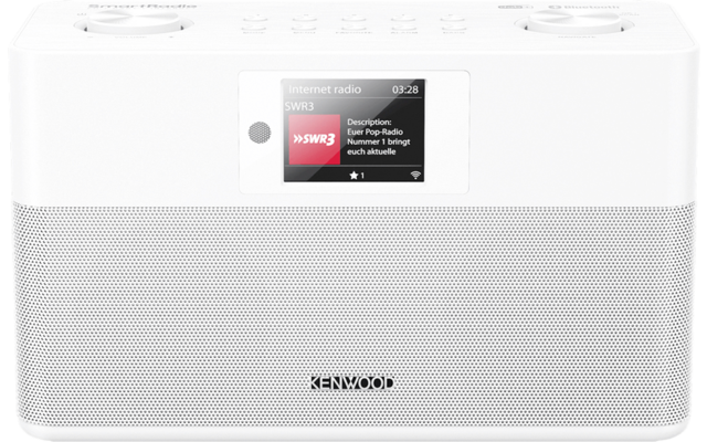 Kenwood CR-ST100S-W Smart Radio con DAB+ e Bluetooth Audio Streaming bianco