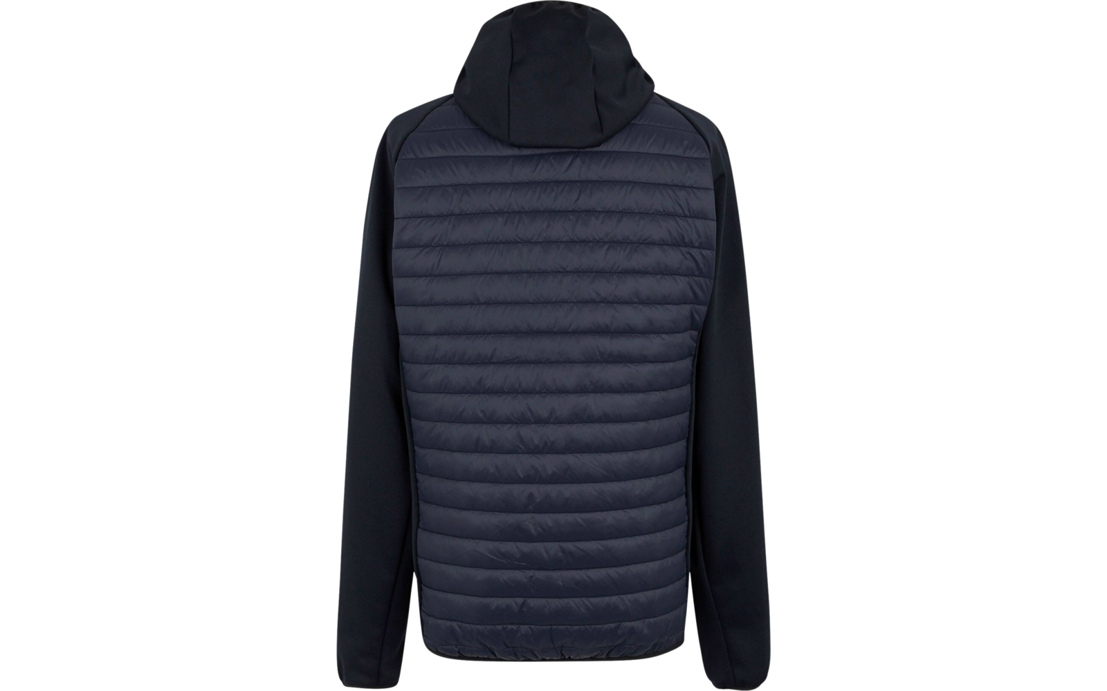Jacke mit Kapuze, dunkle Steppung vorne und an den Ärmeln