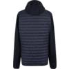 Jacke mit Kapuze, dunkle Steppung vorne und an den Ärmeln