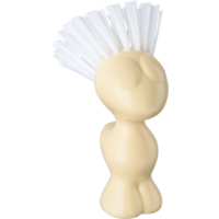 Koziol Tweetie groenteborstel van biocirculair kunststof 12,9 cm zoet geel