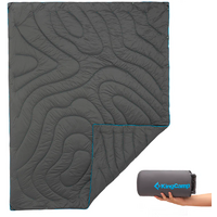 KingCamp Contour Deken met drukknopen 175 x 135 cm Slate Grey