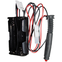Batterijhouder m. kabel en LED