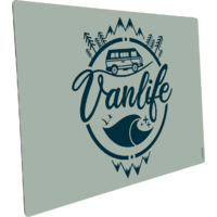 mySpotti Pop spatwand voor de keuken 59 x 42 cm Vanlife motief