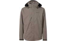 Hellgraue Jacke mit Kapuze und Reißverschluss