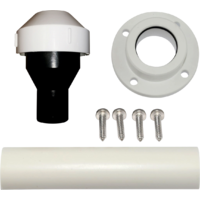 SOG dakdoorvoer schoorsteen zwart/wit