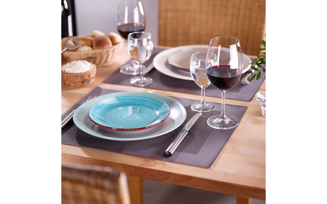 Westmark home placemats 42 x 32 cm taupe donker - 4-delige set