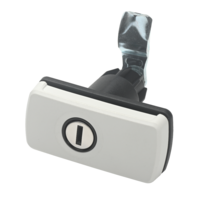 Safe Tec twist lock Slim-Line for STS plug-in cylinder white