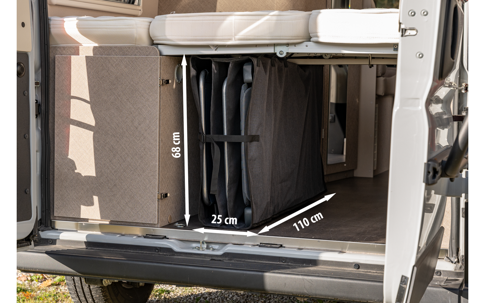 Produktbild Berger faltbare Stauraumtasche horizontal f&uuml;r Campingm&ouml;bel 1